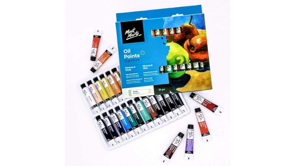 mont marte 24 piece oil set