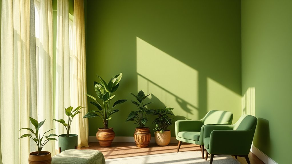 nature inspired calming interiors