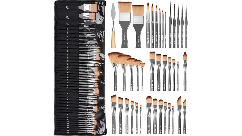 paint brush set 40 pieces