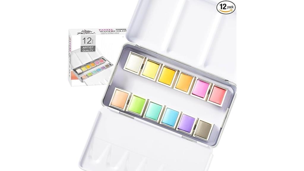 pastel watercolor paint set