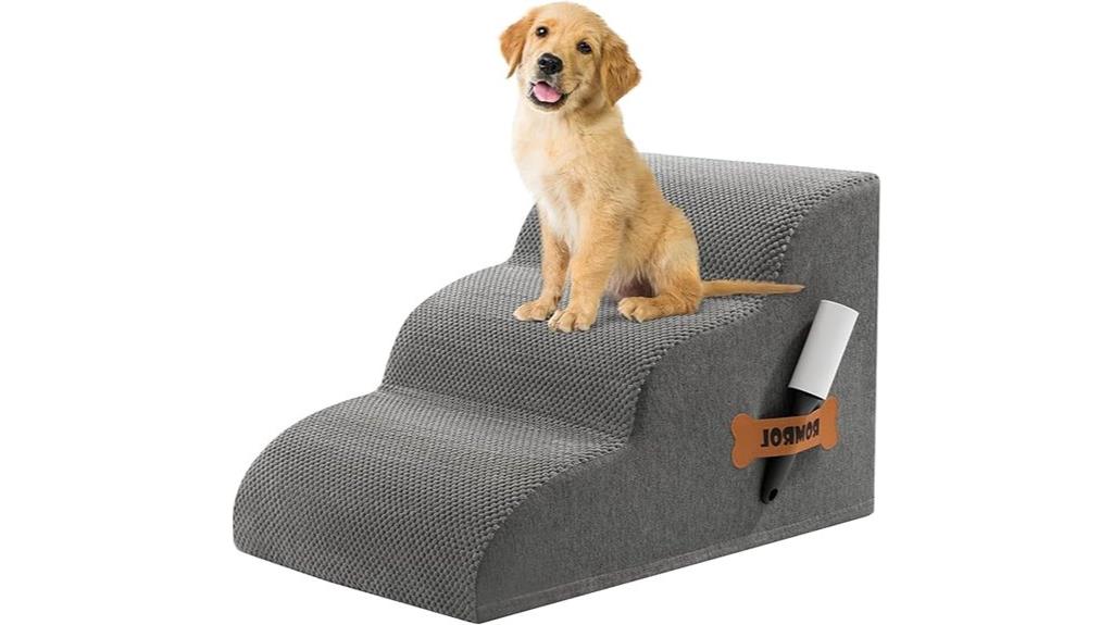 pet bed and couch stairs