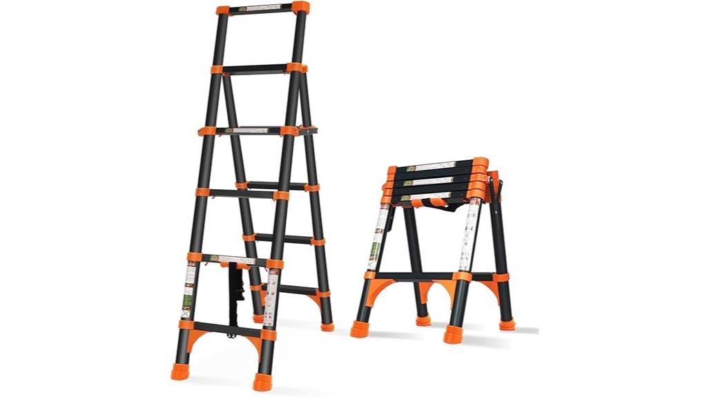portable aluminum extension ladder