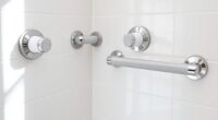 portable suction shower bars