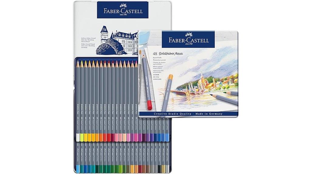 premium 48 color watercolor pencils