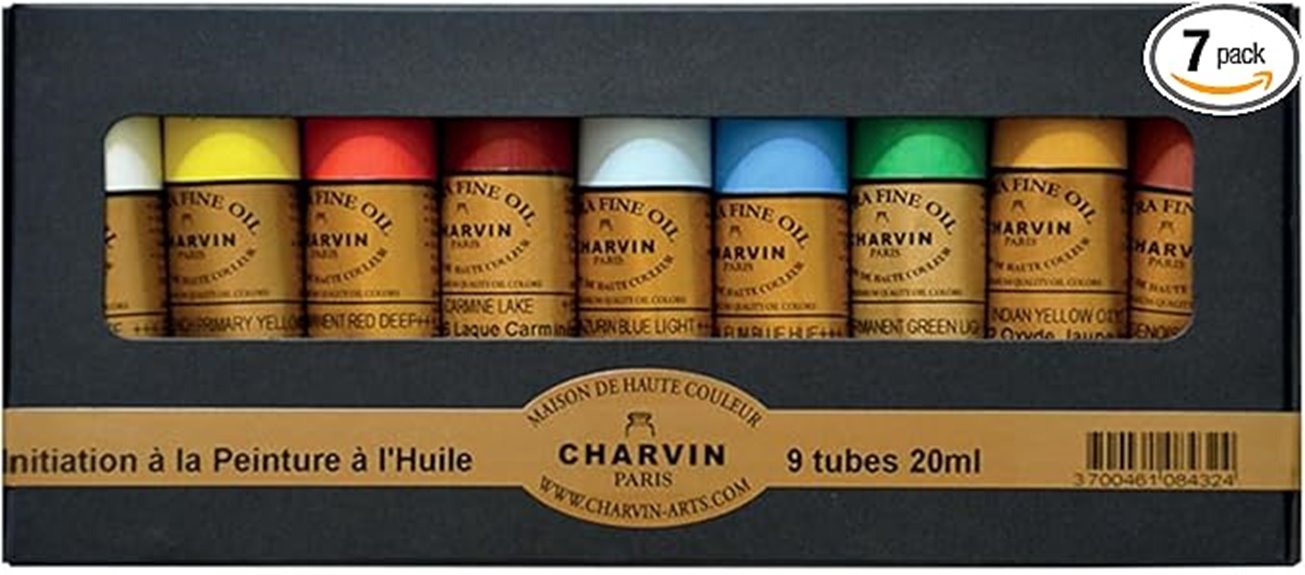 premium 9 color artist oil set