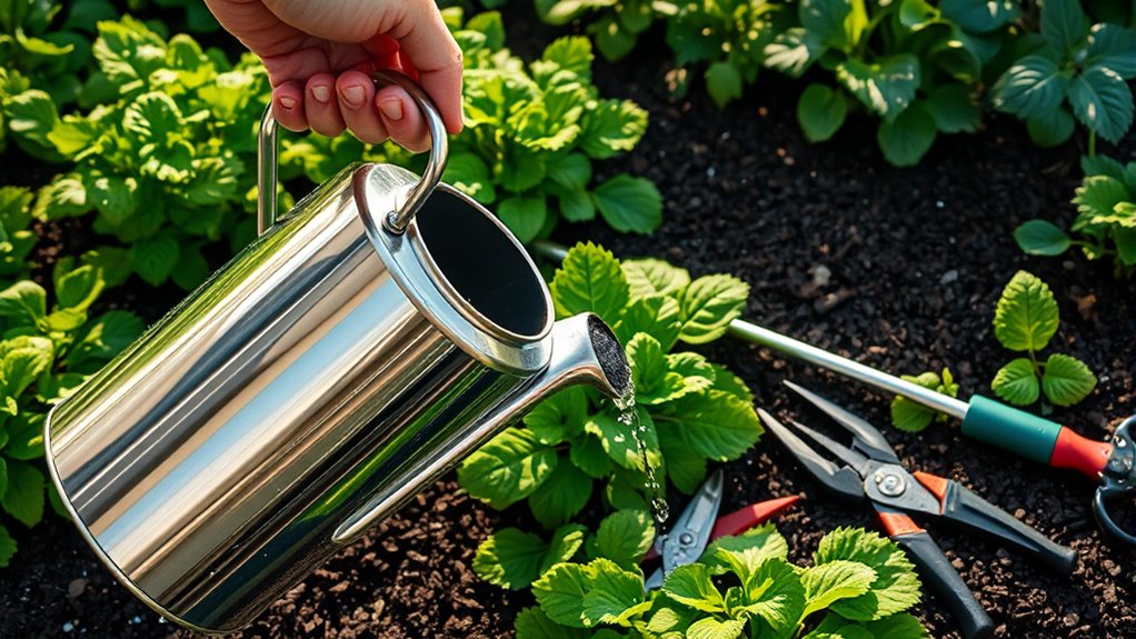 proper watering for healthy plants