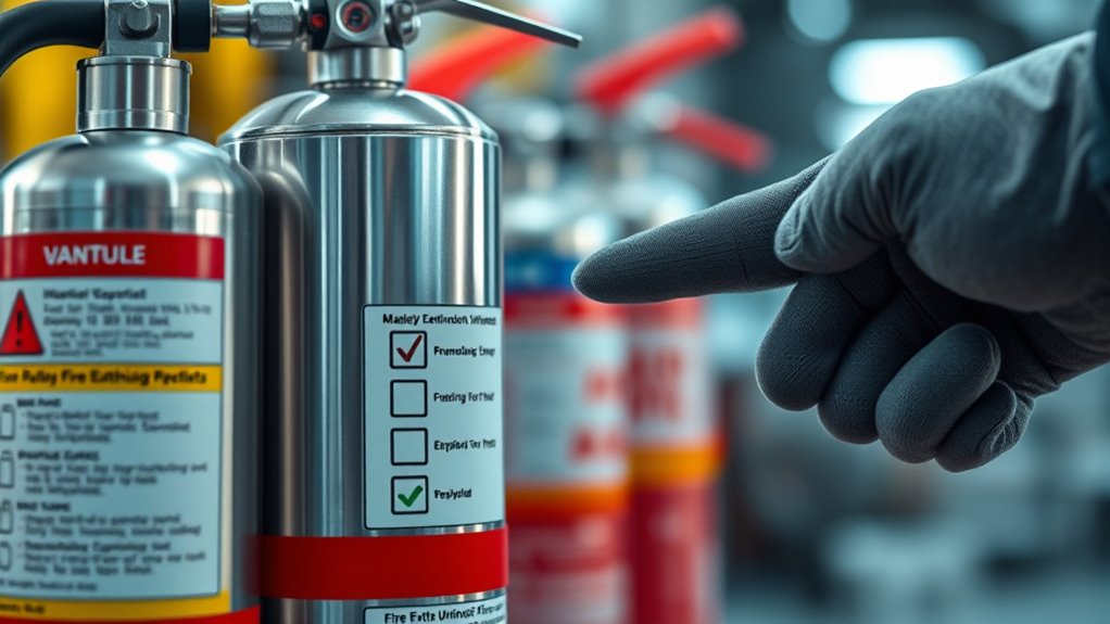 regular extinguisher inspections and maintenance