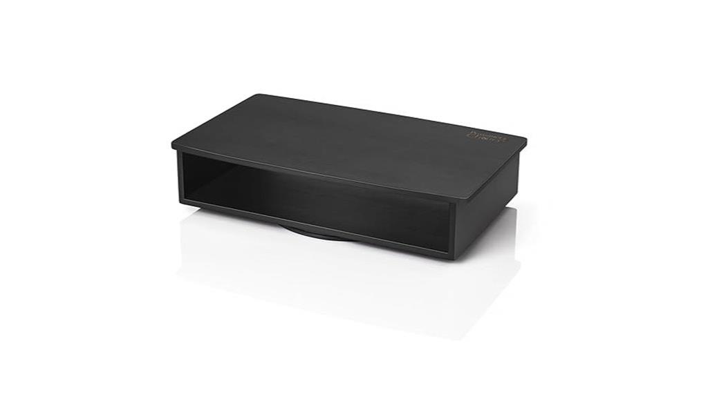 rotating dual tier monitor stand