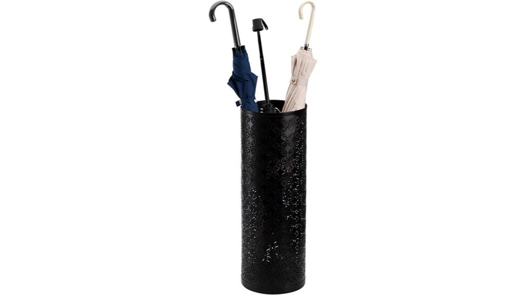 round metal umbrella rack