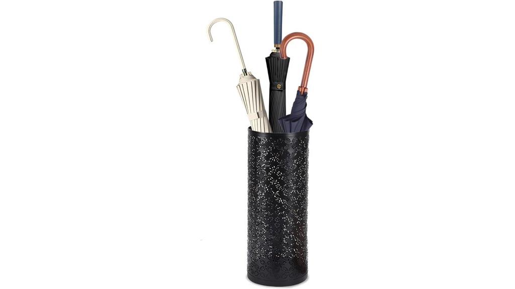 round metal umbrella rack