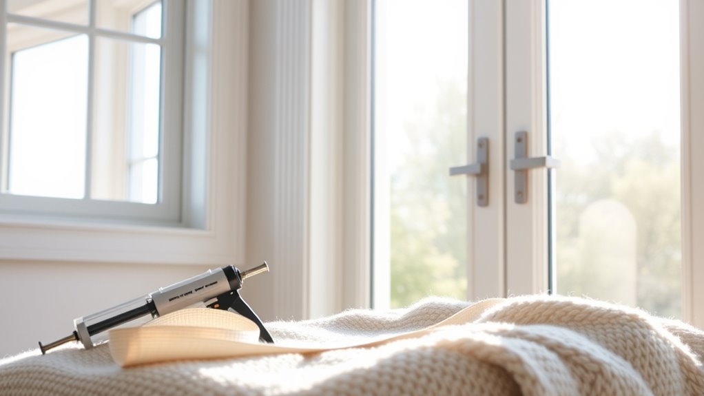 seal gaps to improve insulation