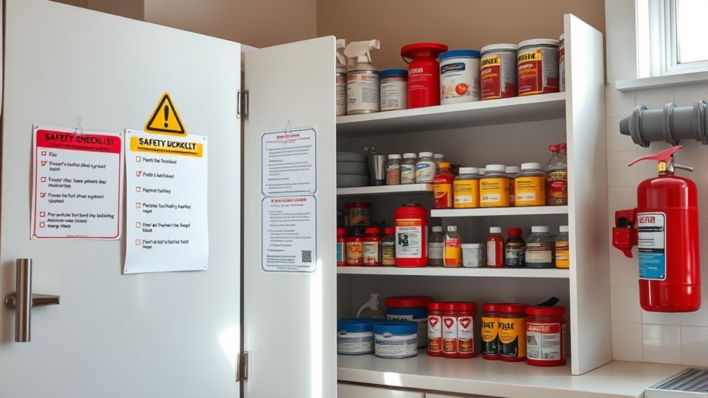 secure labeled chemical storage