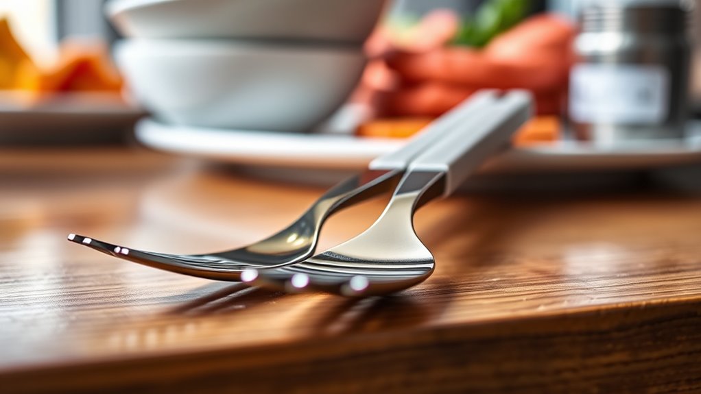 selecting comfortable balanced utensils
