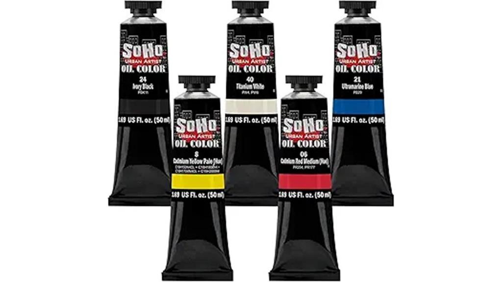 soho artist oil paints