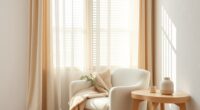 soothing beige and white layers