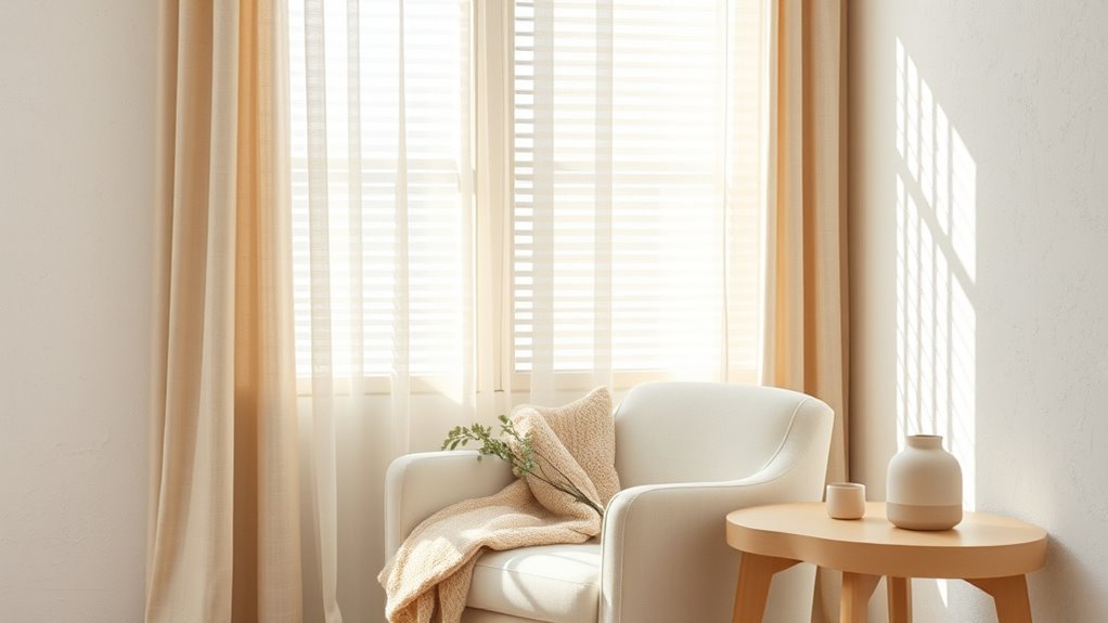 soothing beige and white layers