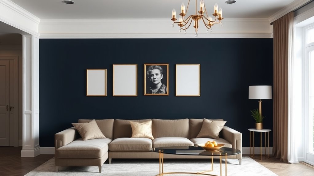 strategic metallic accent placement