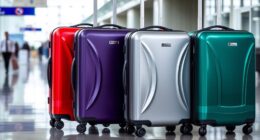 stylish durable wheeled luggage