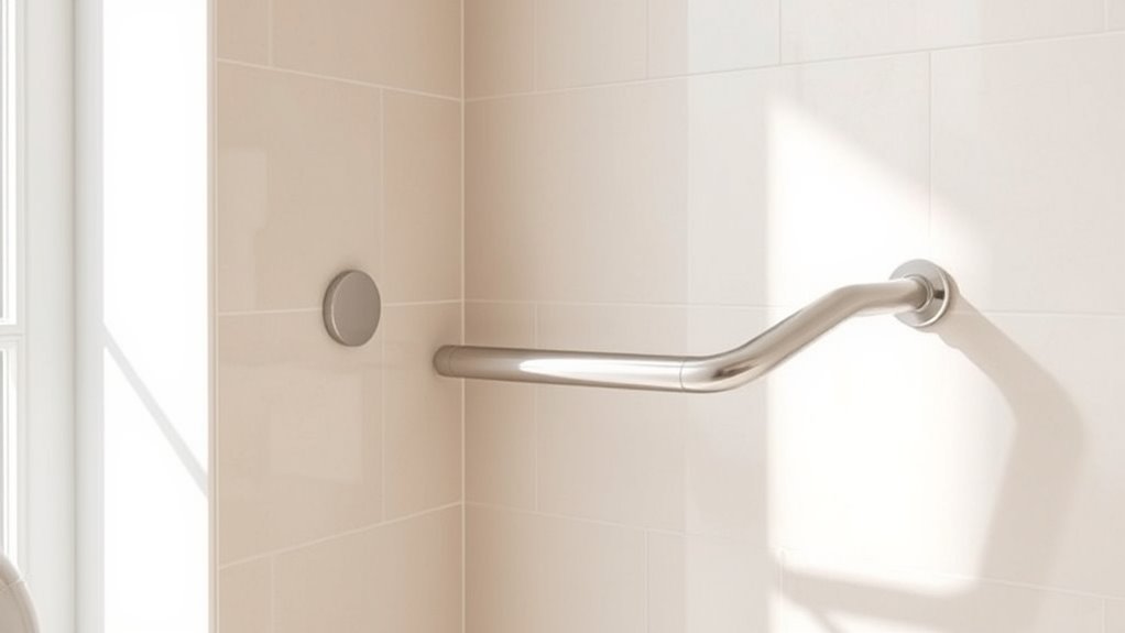 stylish secure bathroom grab bars