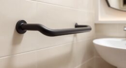 stylish simple grab bar installation