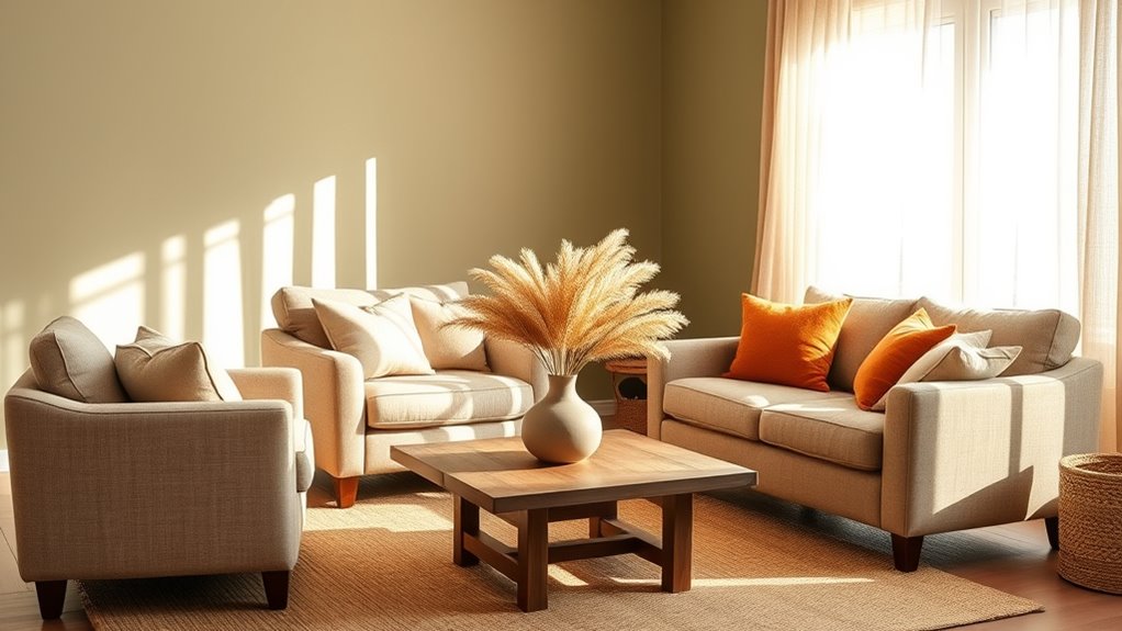 subtle warm neutral palette