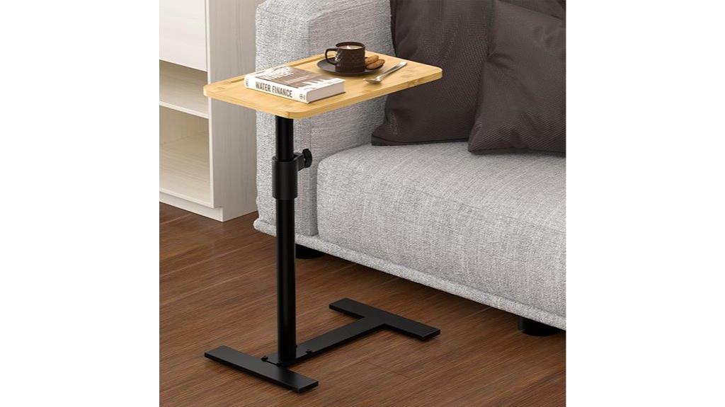 swivel adjustable sofa tray