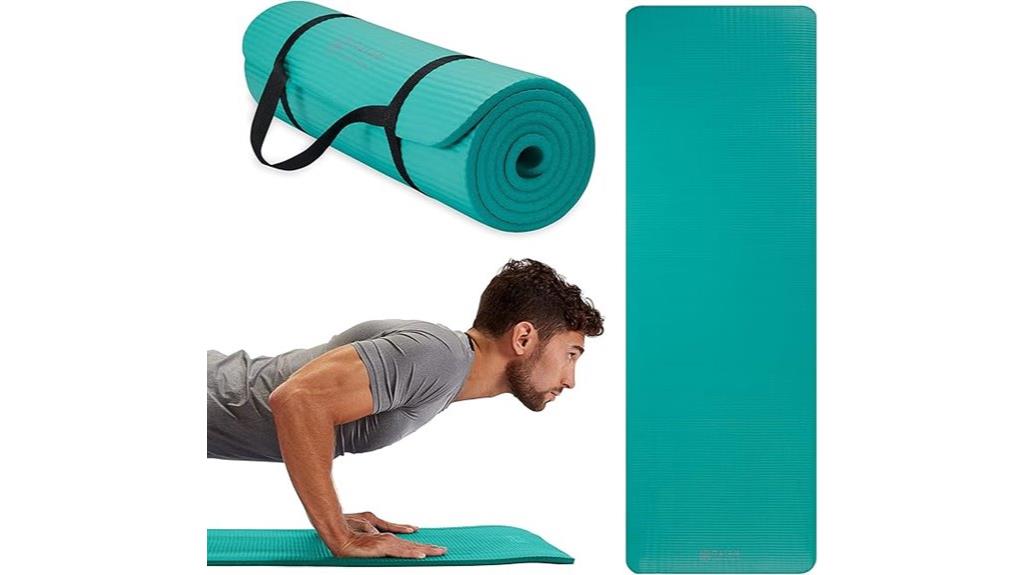 thick gaiam yoga mat