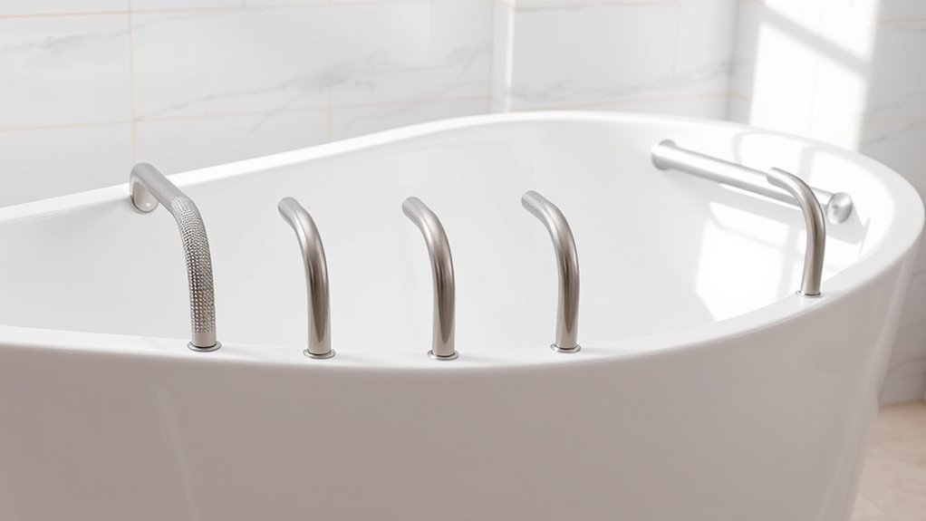 top bathtub safety handles