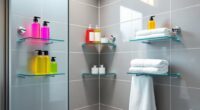 top corner shower shelves