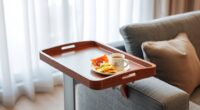 top swivel snack tables