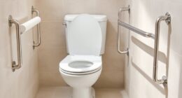 top toilet safety rails