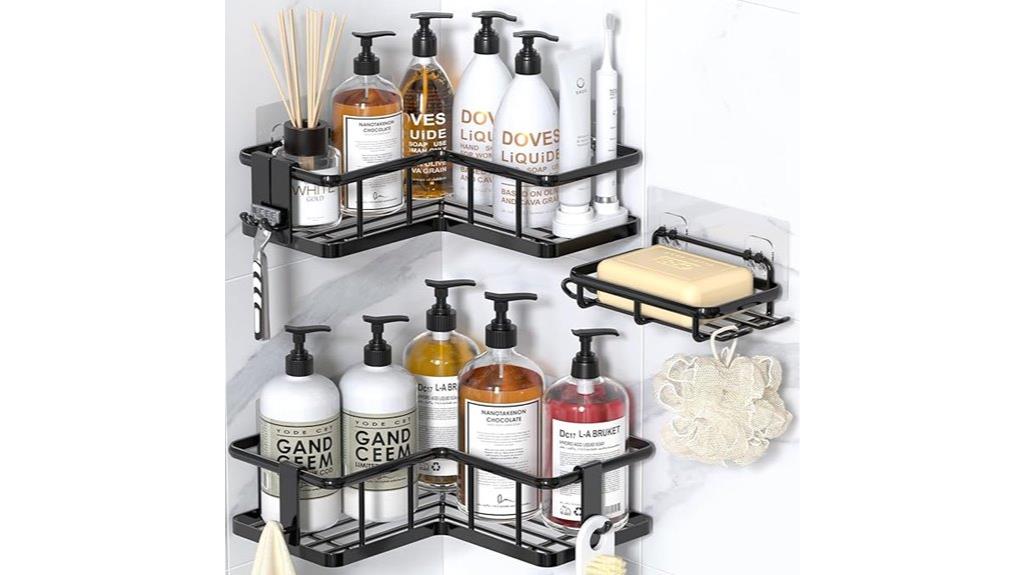 triple pack shower caddy