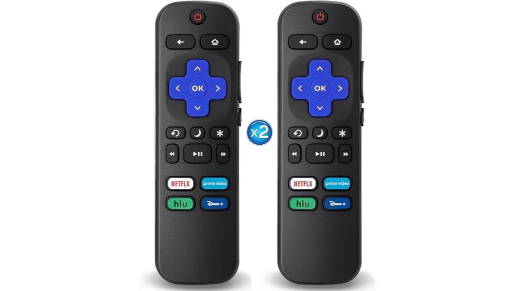 two roku tv remotes