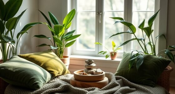 use green tones for relaxation