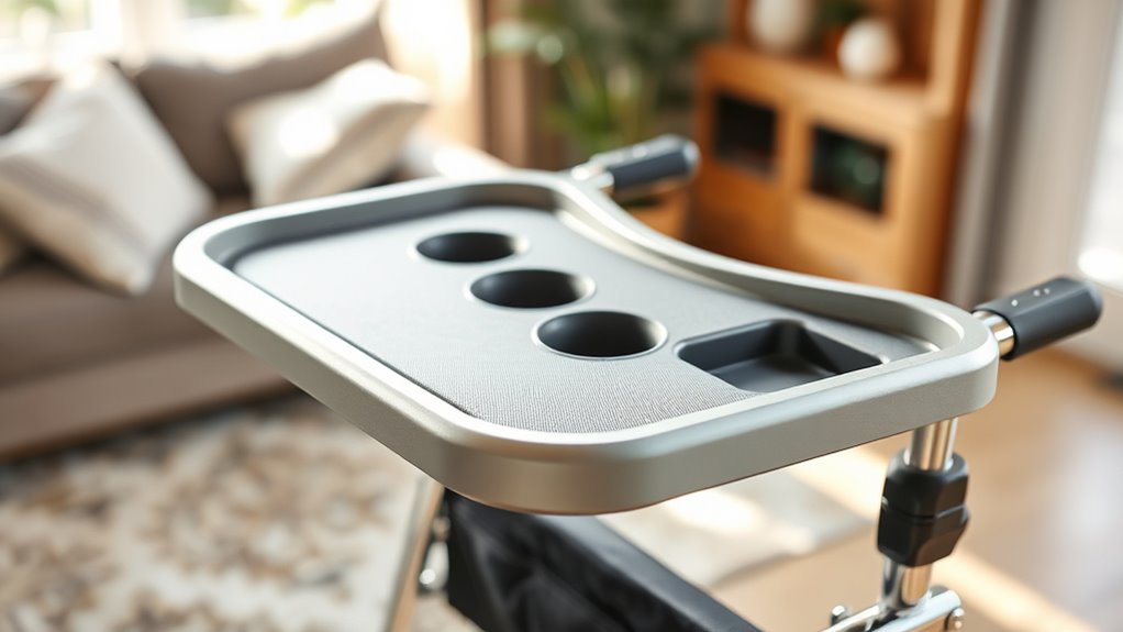 walker tray compatibility and safety