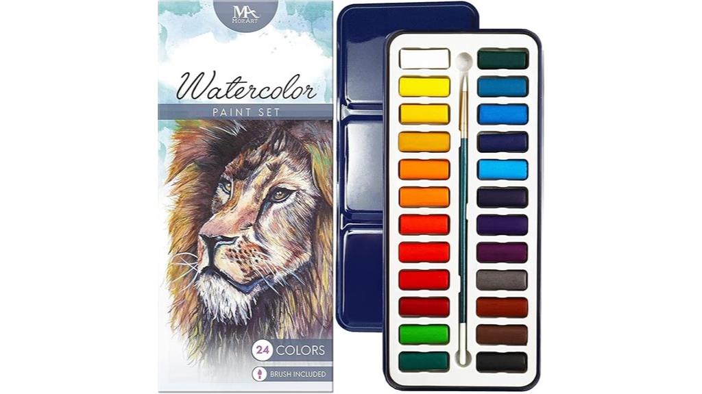 watercolor set with box
