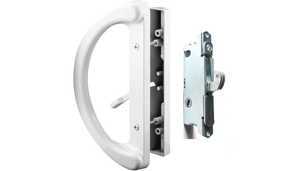 white diecast patio handle