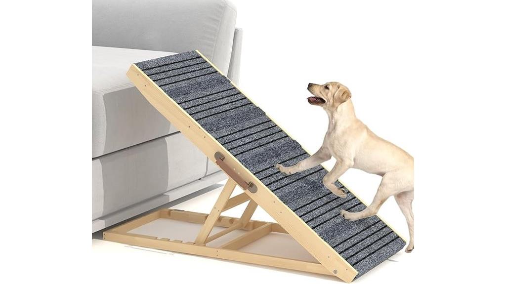 wooden non slip bed ramp