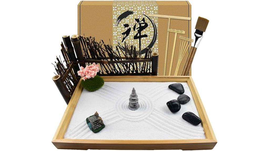 zen desk sand garden