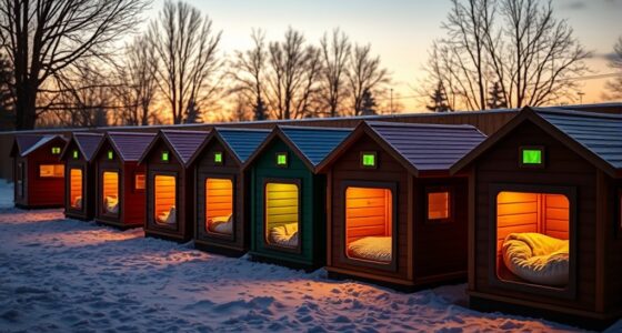 luxury heated outdoor pet shelters