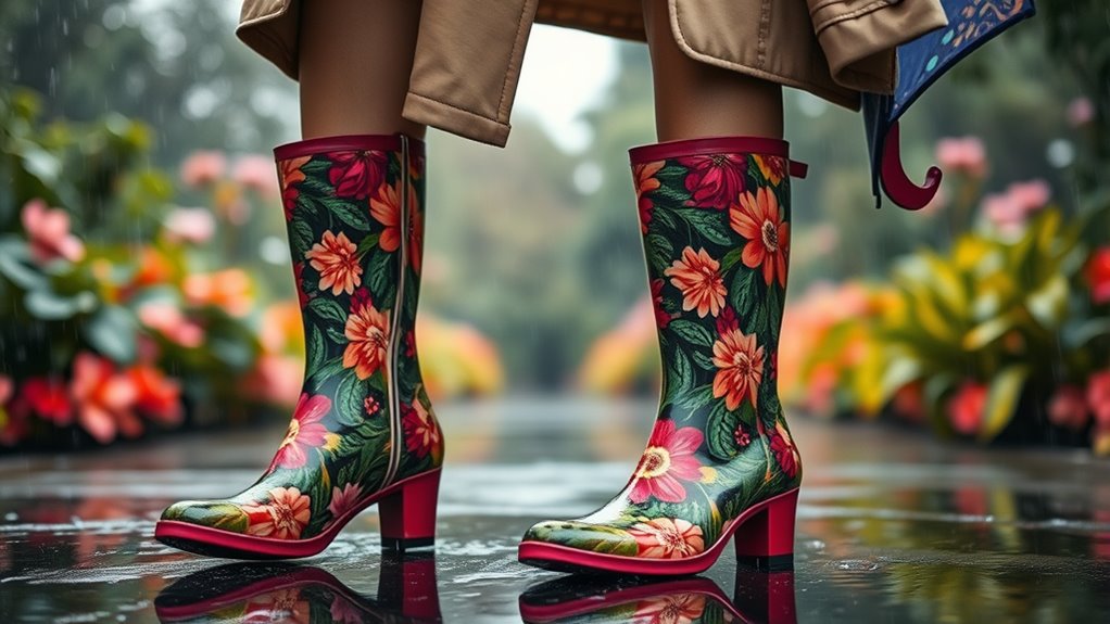 stylish functional rain boots
