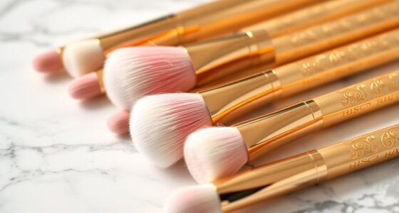 top luxury makeup brush selection