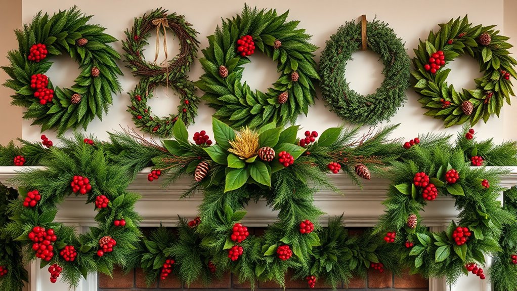 top wreaths garland sets