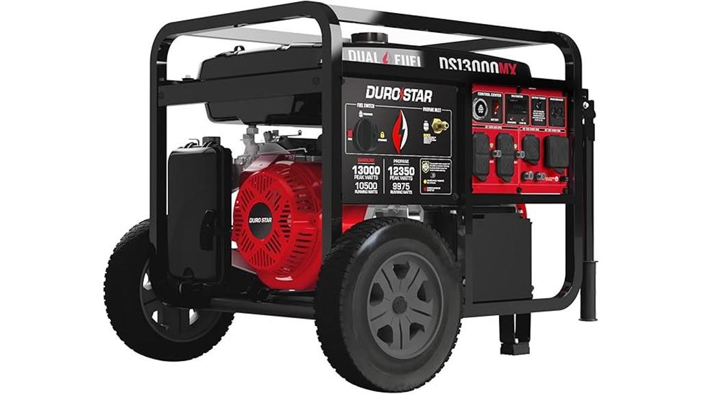 13 000 watt dual fuel