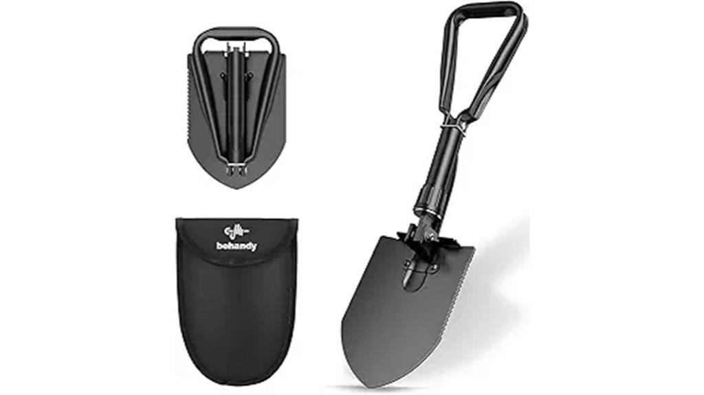 18 5 inch collapsible camping shovel