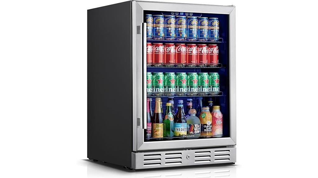24 inch 154 can beverage fridge
