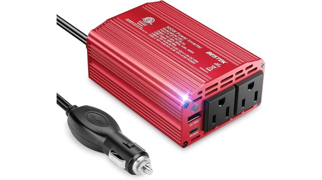 300w usb c car inverter