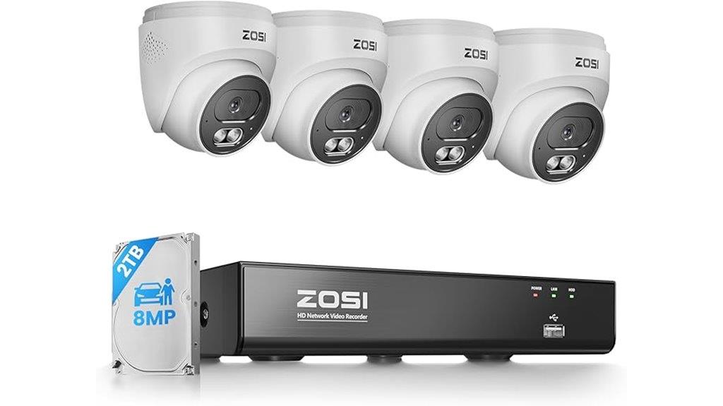 4k 8 channel poe security