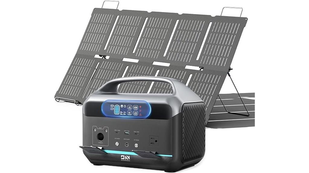 600w portable solar generator