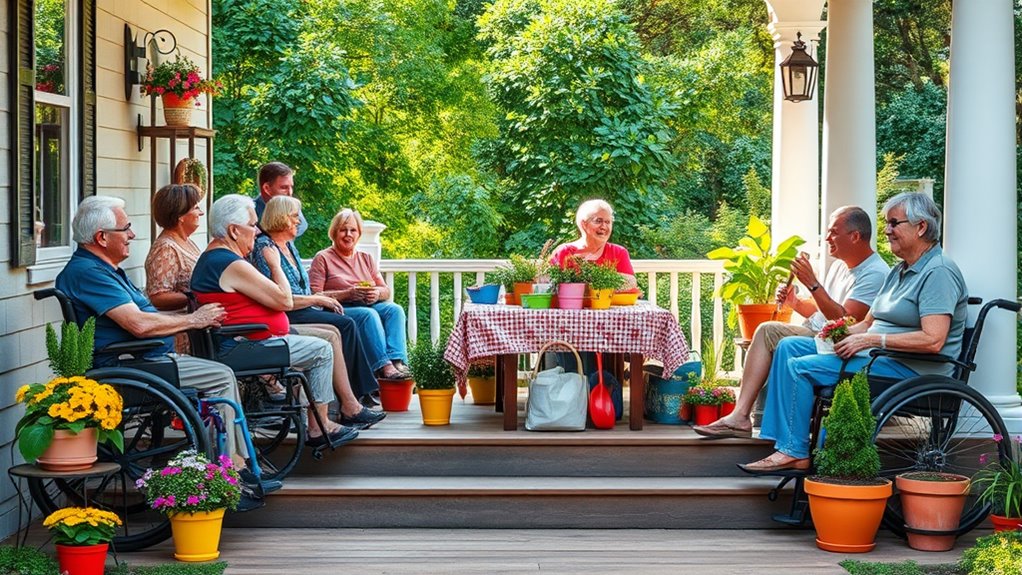 accessible porch meetup design